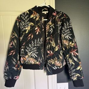 Floral Bomber Jacket